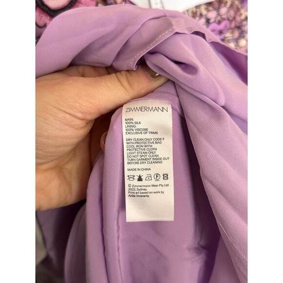 Zimmermann Cosmic Twist Front Mini Dress size 0 - Picture 10 of 11